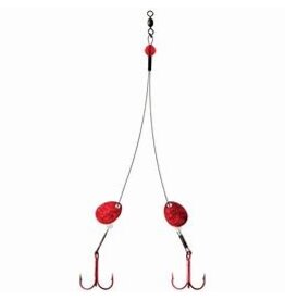 Clam Clam 10573 Big Tooth Rig, Size 1/0 Red