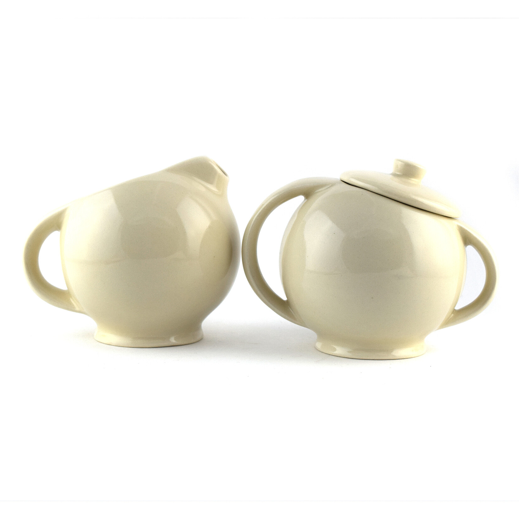 Medalta Ware Reproduction Slanted Cream & Sugar Set