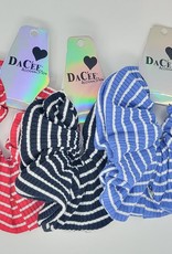 Dacee Striped Ribbed Scrunchy