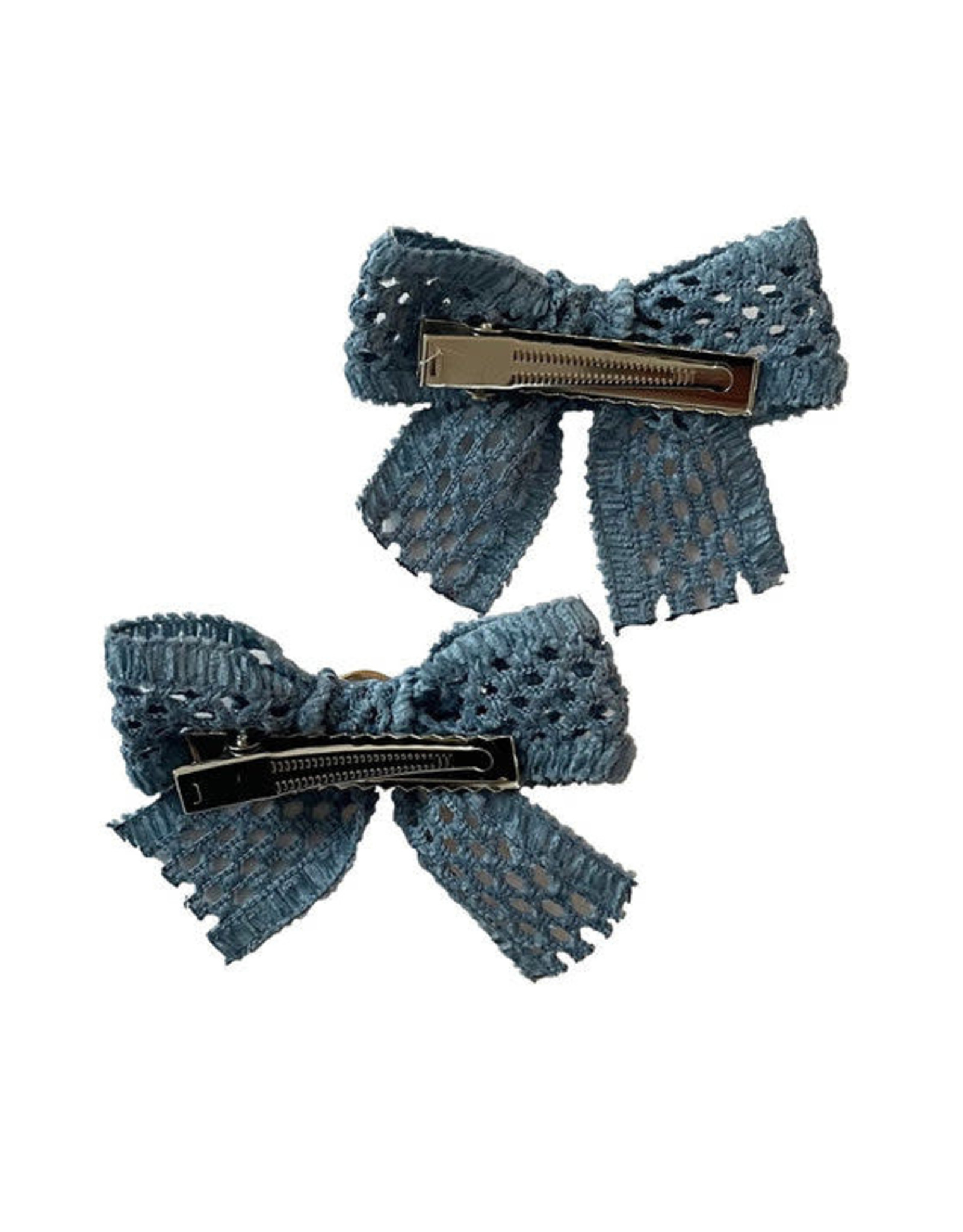 Halo Luxe Della Chenille Lace Double Bow Clip