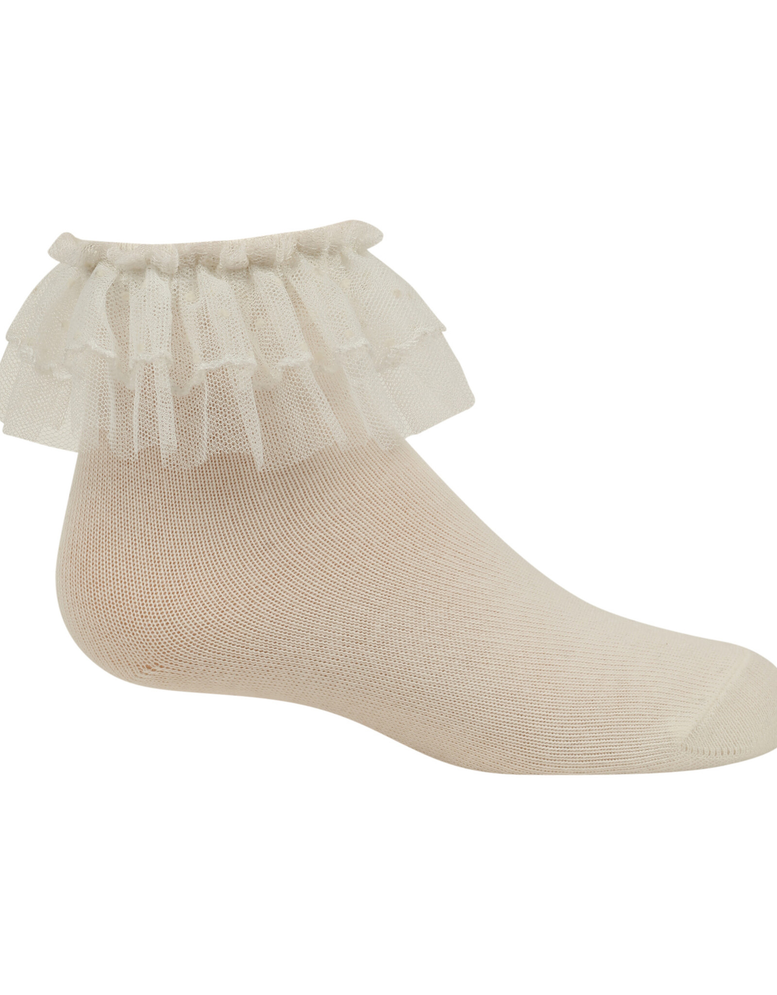 Zubii Tulle Double Ruffle Ankle