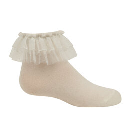 Zubii Tulle Double Ruffle Ankle