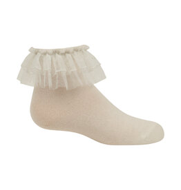 Zubii Tulle Double Ruffle Ankle
