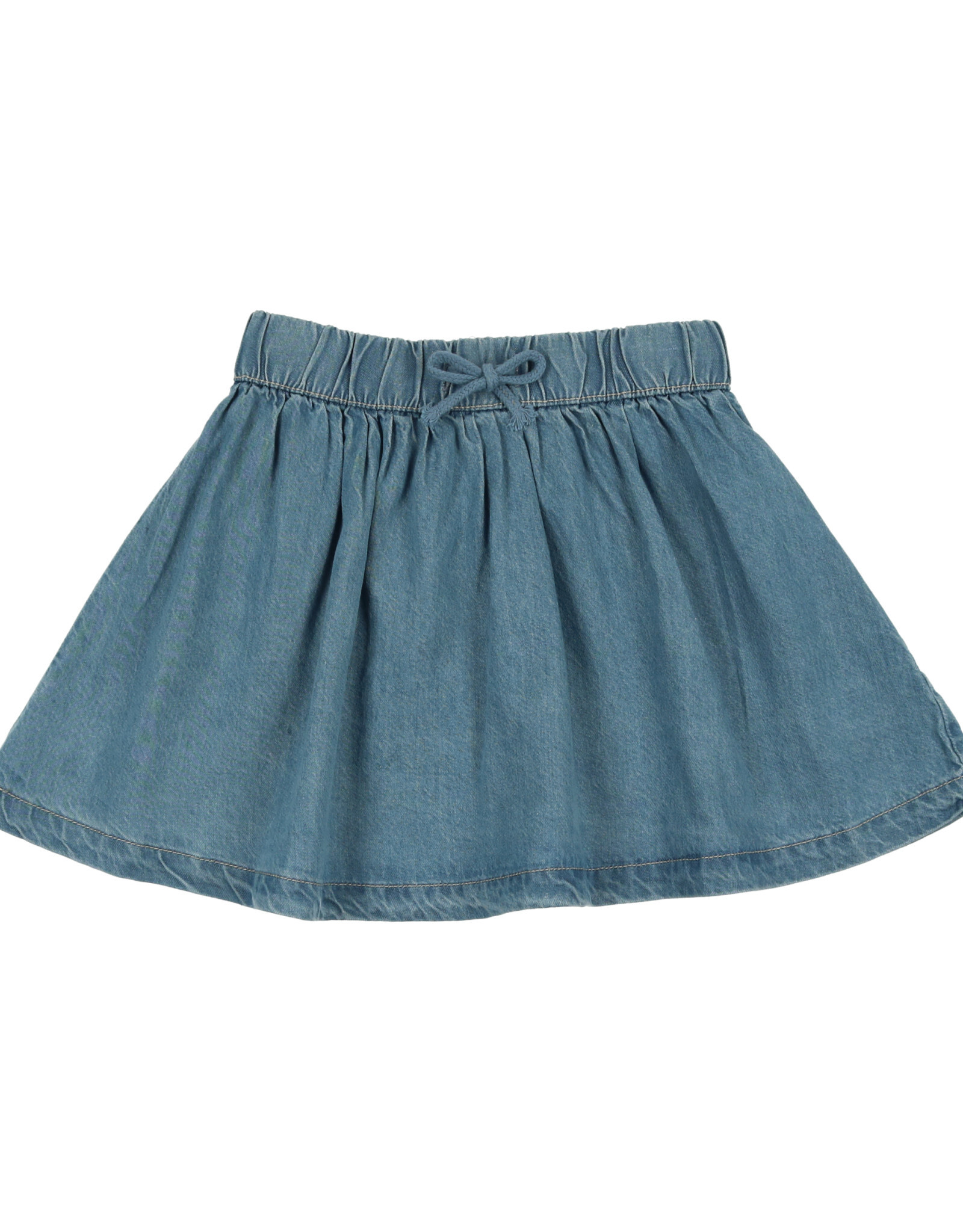 Lil Leggs Denim Tencil Circle Skirt