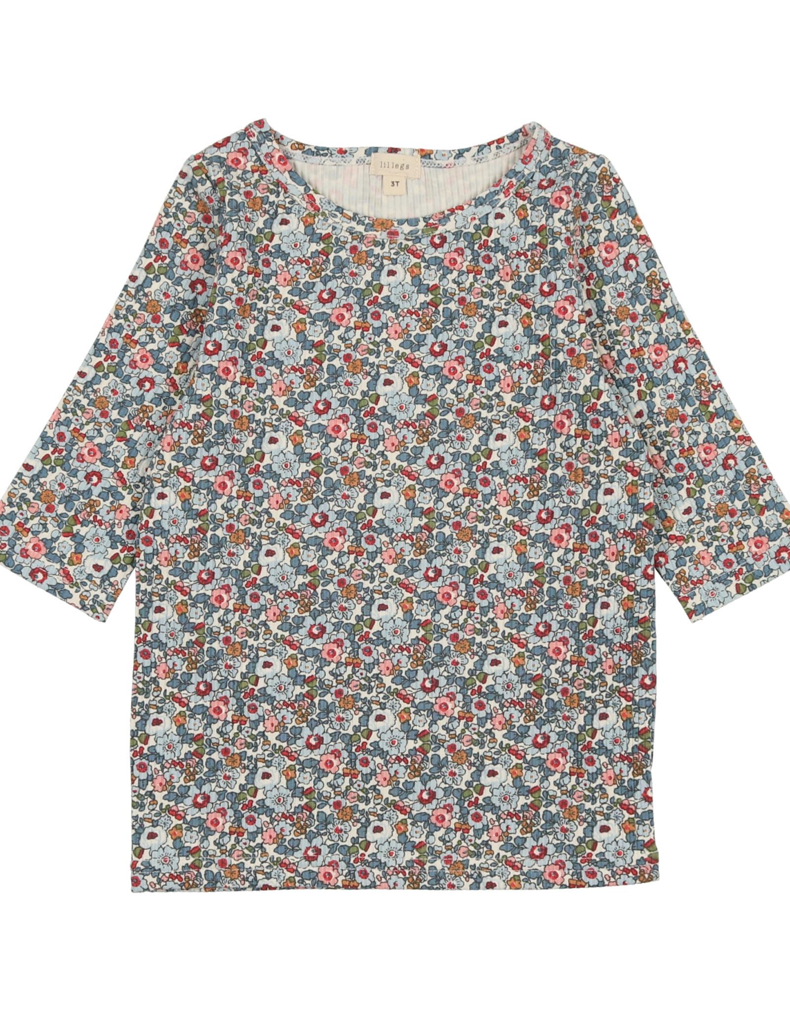 Analogie Three Quarter Sleeve Tee (Floral)