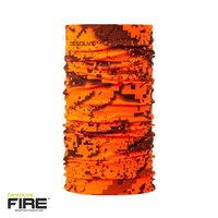 HUE386-HUNTERS ELEMENT KAYAN NECK GAITER DESOLVE FIRE