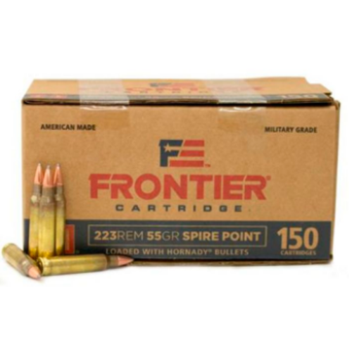 OSA2629-HORNADY FRONTIER 223 REM 55GR SPIRE POINT 150RNDS 