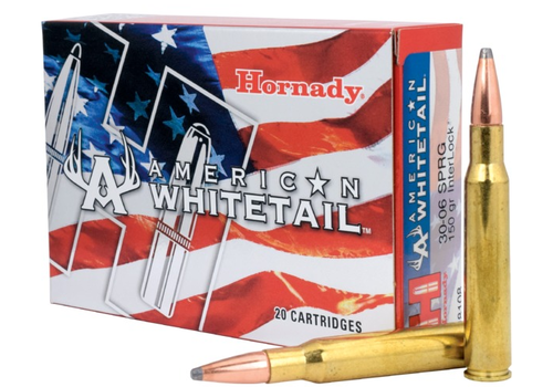 OSA1231-HORNADY AMERICAN WHITETAIL 30-06 SPRG 150GR INTERLOCK SP 20RNDS 