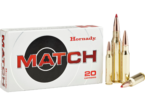 HES011-HORNADY MATCH 308 WIN 168GR BTHP 20RNDS 