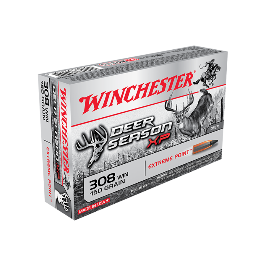 WIN044-WINCHESTER DEER SEASON XP 308WIN 150GR EXTREME POINT 20RNDS