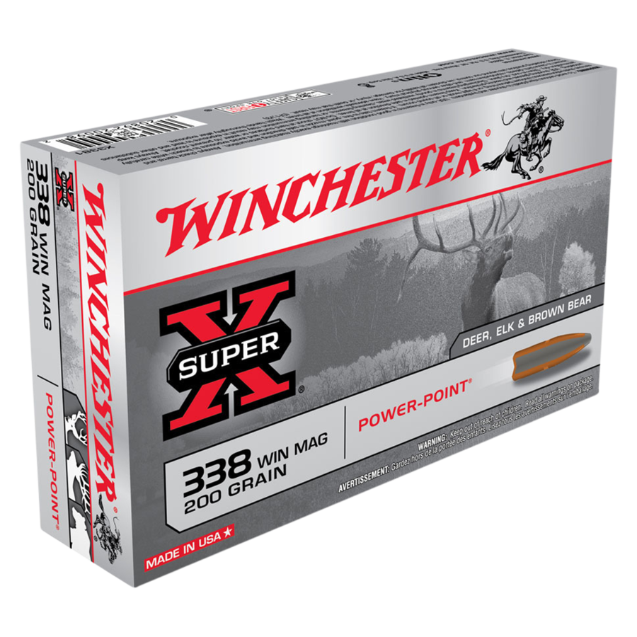 WIN053-WINCHESTER SUPER X 338 WIN MAG 200GR PP 20RNDS