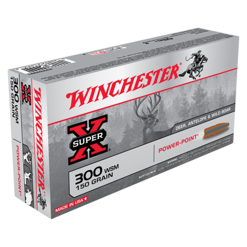 WIN1673-WINCHESTER SUPER X 300 WSM 150GR PP 20RNDS 