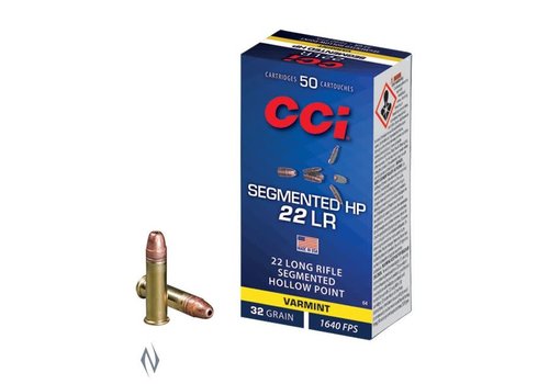 CCI SEGMENTED HP 22LR 32GR CPSHP 1640FPS 50RNDS (NIO1486) 