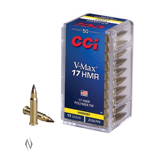 NIO2260-CCI V-MAX 17HMR 17GR POLYMER TIP 2550FPS 50RNDS 