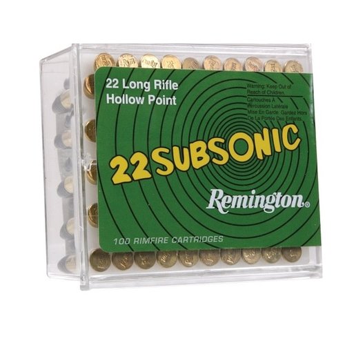 RAY217-REMINGTON 22 SUBSONIC 22LR 38GR HP 100RNDS 