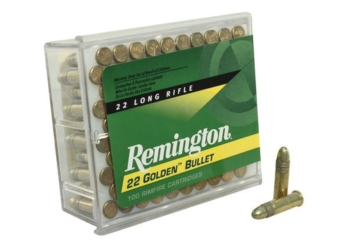 RAY802-REMINGTON 22 GOLDEN BULLET 22LR 40GR SOLID RN 100RNDS 