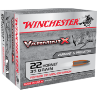 WIN1171-WINCHESTER VARMINT X 22 HORNET 35GR PT 20RNDS