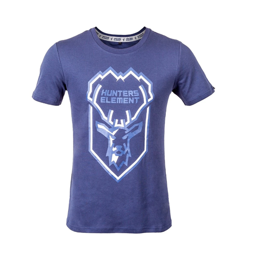 HUNTERS ELEMENT STAG TEE NAVY 