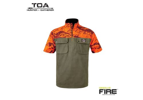 HUNTERS ELEMENT NGAHERE BUSH SHIRT FOREST GREEN/DESOLVE VEIL FIRE 