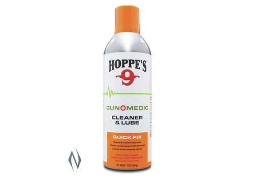 TAS348-HOPPES GUN MEDIC CLEANER AND LUBE 10OZ 