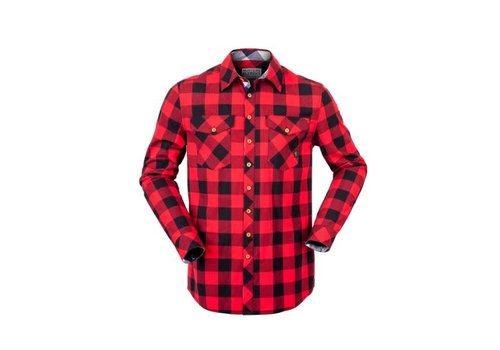 HUNTERS ELEMENT HUXLEY SHIRT RED PLAID 