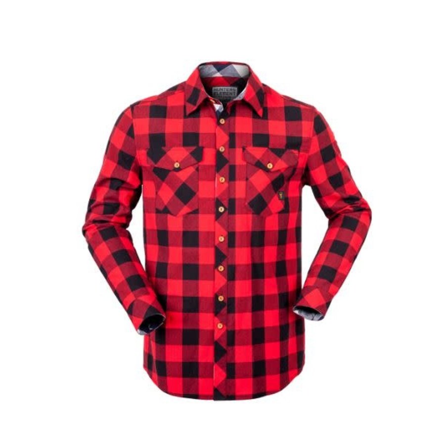 HUNTERS ELEMENT HUXLEY SHIRT RED PLAID