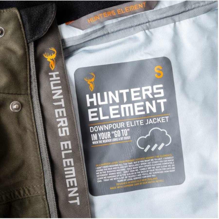 HUNTERS ELEMENT DOWNPOUR ELITE JACKET FOREST GREEN