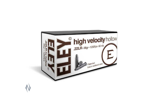 NIO1705-ELEY HIGH VELOCITY 22LR 38GR HP 1250FPS 50RNDS 