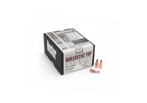 NIO863-NOSLER BALLISTIC TIP VARMINT 204 SPITZER 32GR 100P #35216 
