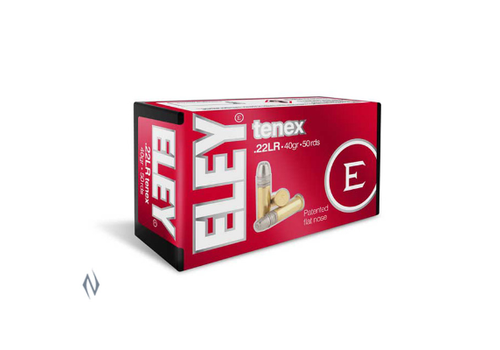 NIO096-ELEY TENEX 22LR 40GR 1085FPS 50RNDS 