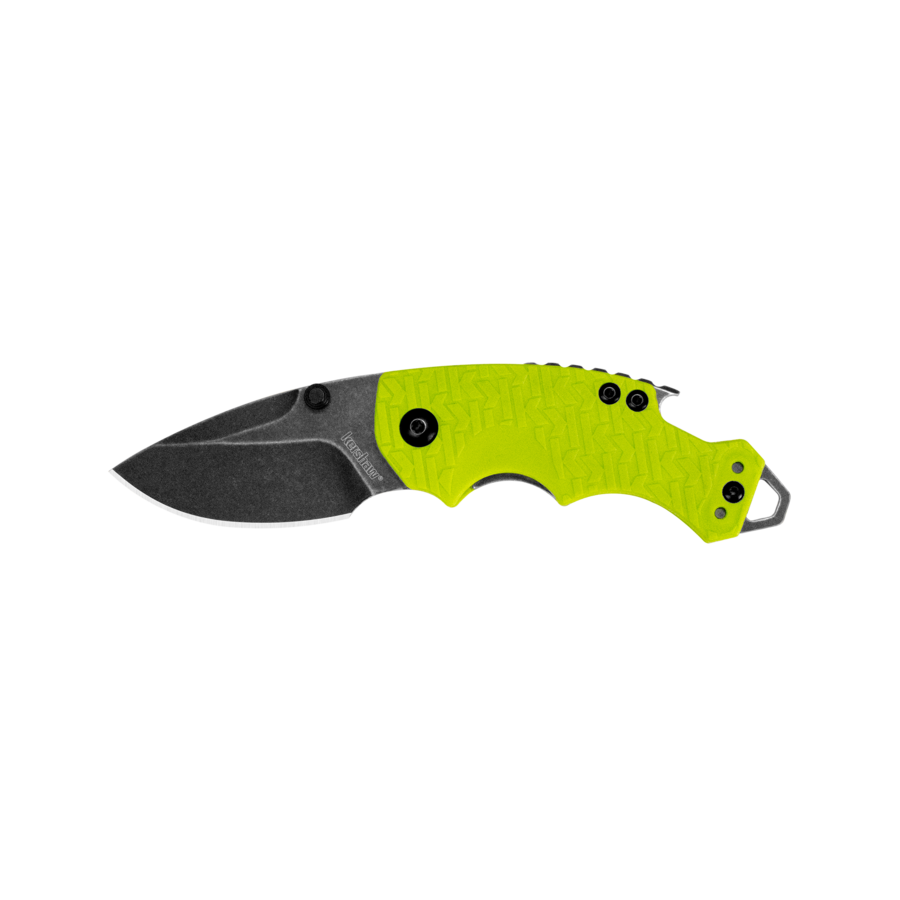 TAS041-KNIFE-KERSHAW SHUFFLE LIME GREEN BLACKWASH