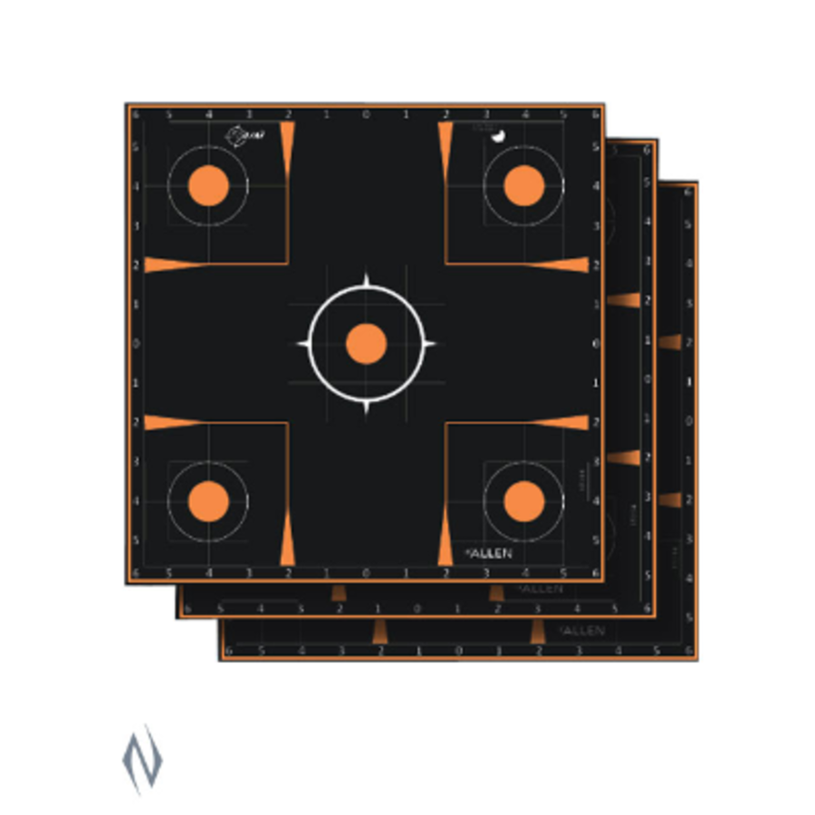 ALLEN EZ AIM SPLASH ADHESIVE SIGHT IN GRID TARGET 12X12 5PK (NIO386)