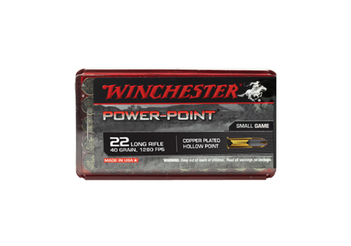 WINCHESTER POWER POINT 22LR 40GR CPHP 1280FPS 50RNDS (WIN136) 