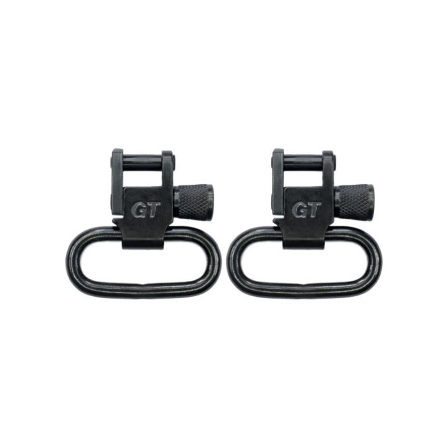 CRK034-GROVTEC LOCKING SWIVELS BLACK OXIDE FINISH - 1" LOOPS PAIR