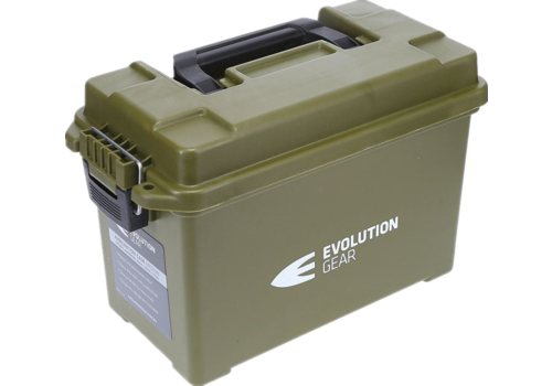 EVO047-EVO MEDIUM AMMO BOX/DRY BOX OLIVE DRAB WEATHERPROOF 