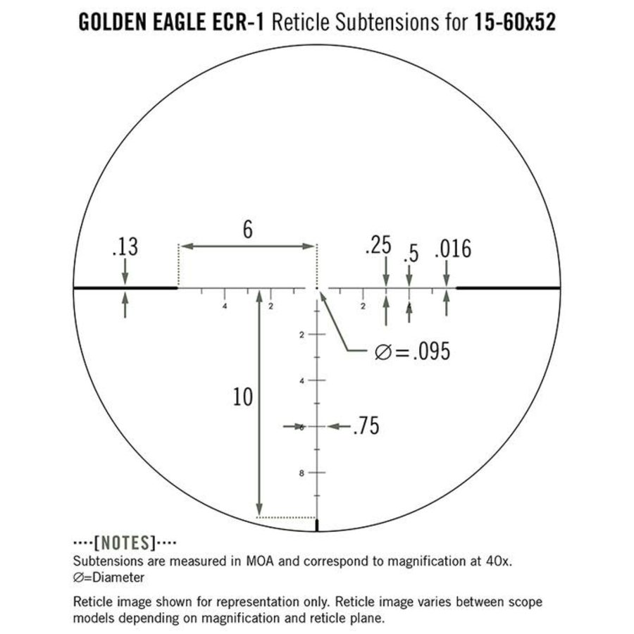 VORTEX GOLDEN EAGLE 15-60x52 ECR-1 MOA (EVA056)