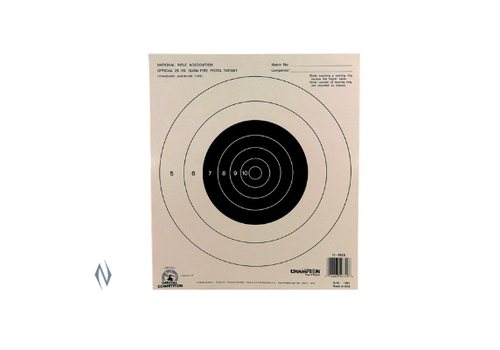 NIO1231-CHAMPION TARGET NRA 25YD PISTOL SLOW FIRE 100 PACK 