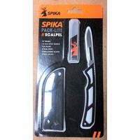 ANC395-SPIKA PACKLITE SCALPEL BLACK WITH 5 REPLACEMENT BLADES (SPL-201)