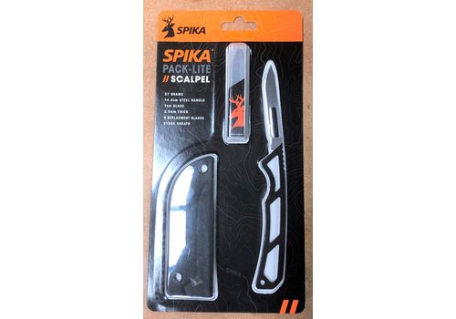 ANC395-SPIKA PACKLITE SCALPEL BLACK WITH 5 REPLACEMENT BLADES (SPL-201) 