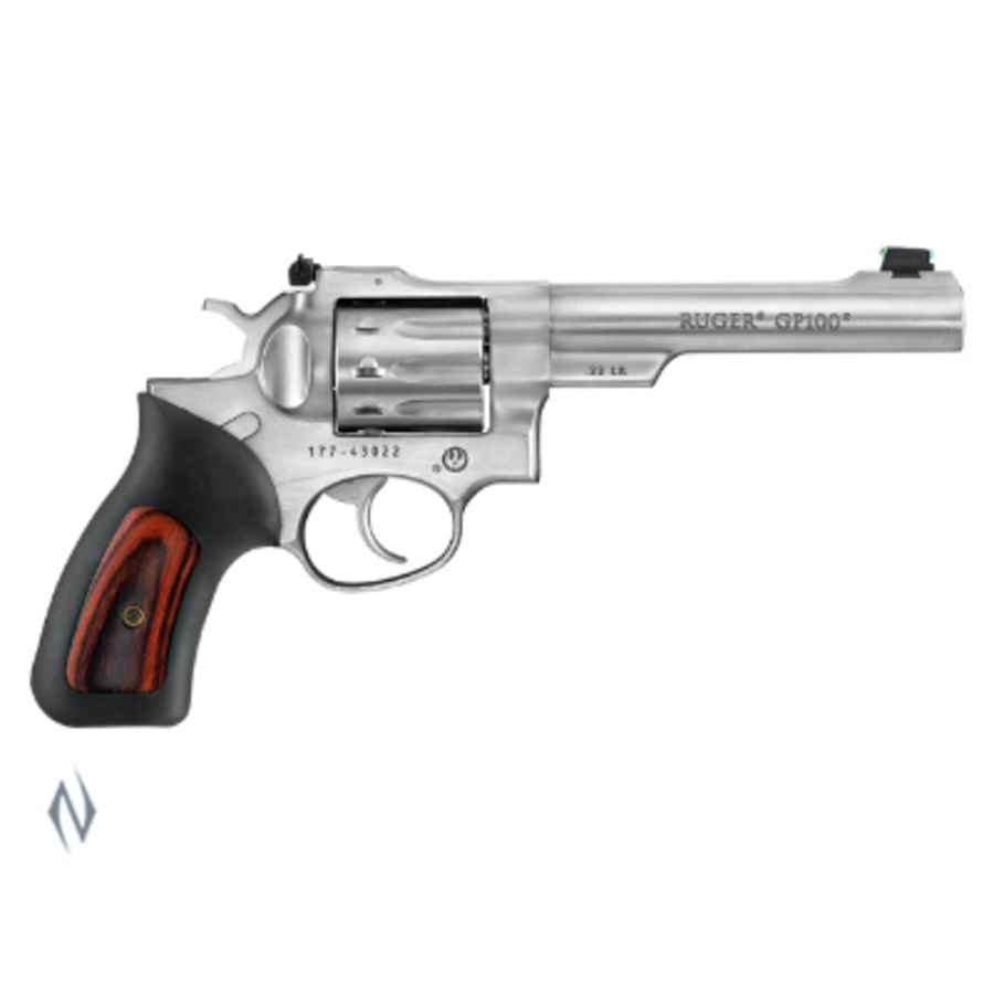 NIO1366-RUGER GP100 22LR STAINLESS 140MM 10 SHOT