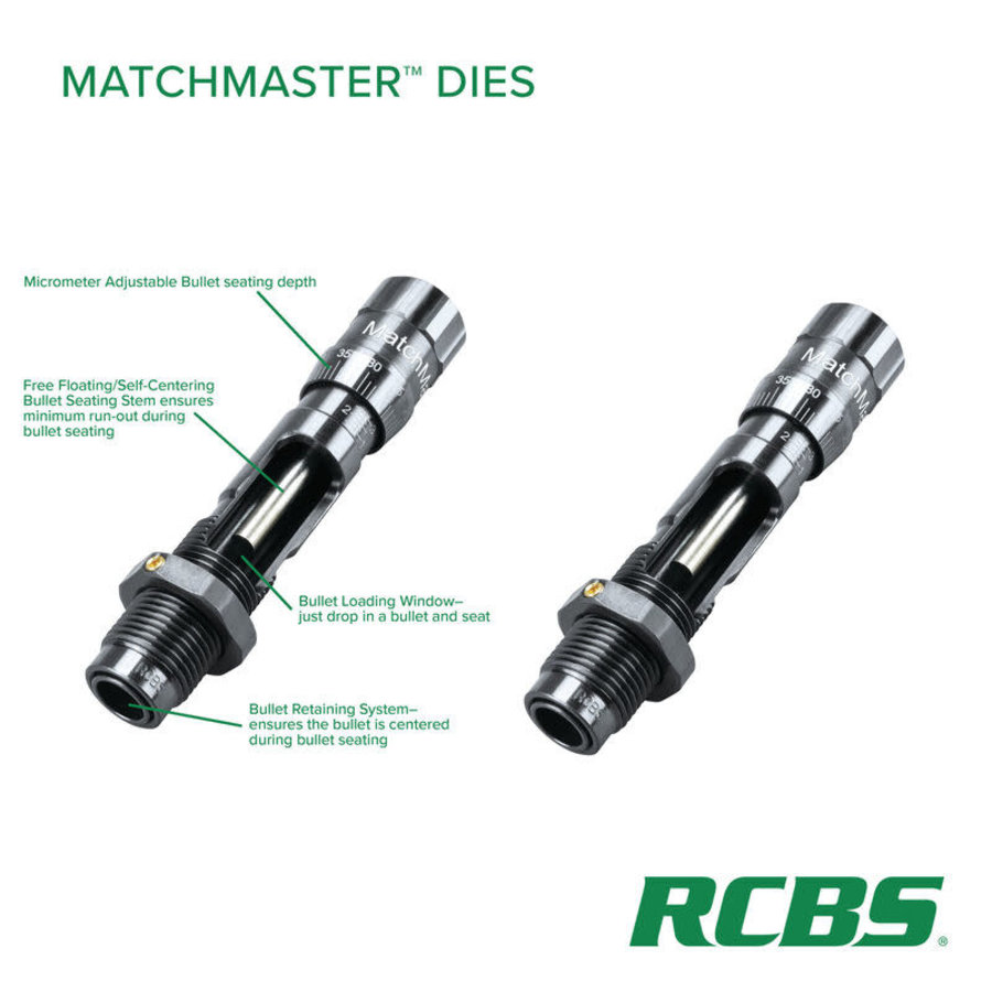 NIO1511-RCBS 6.5 CREEDMOOR MATCHMASTER COMPETITION SEATER DIE