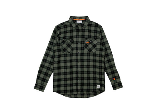 SPIKA GO CASUAL CHECK SHIRT MENS-OLIVE 