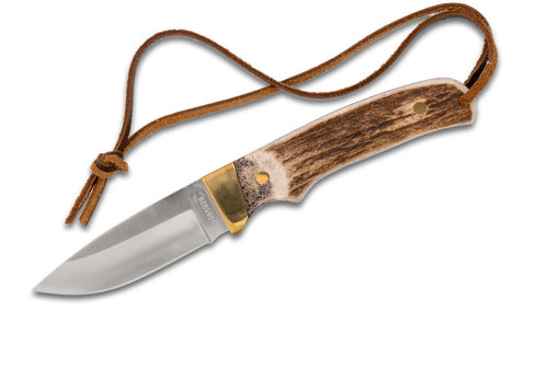 AOS018-UNCLE HENRY PH2N MINI PRO HUNTER WITH LEATHER SHEATH 