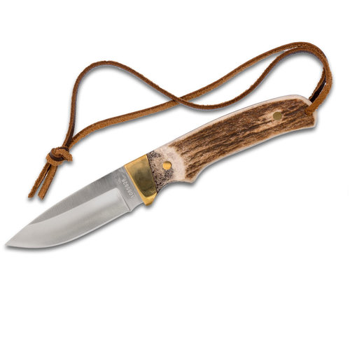 AOS018-UNCLE HENRY PH2N MINI PRO HUNTER WITH LEATHER SHEATH 
