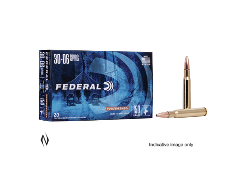 NIO1266-FEDERAL 30-06 SPR 220GR RN POWER-SHOK 20RNDS 