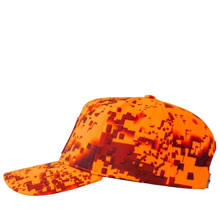 HUE963-HUNTERS ELEMENT RED STAG CAP DESOLVE FIRE