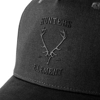 HUE978-HUNTERS ELEMENT OTAGO CAP BLACK