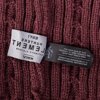 HUE983-HUNTERS ELEMENT TWIN PEAKS BEANIE BURGUNDY