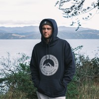 HUNTERS ELEMENT MOUNTAINSCAPE HOODIE NAVY