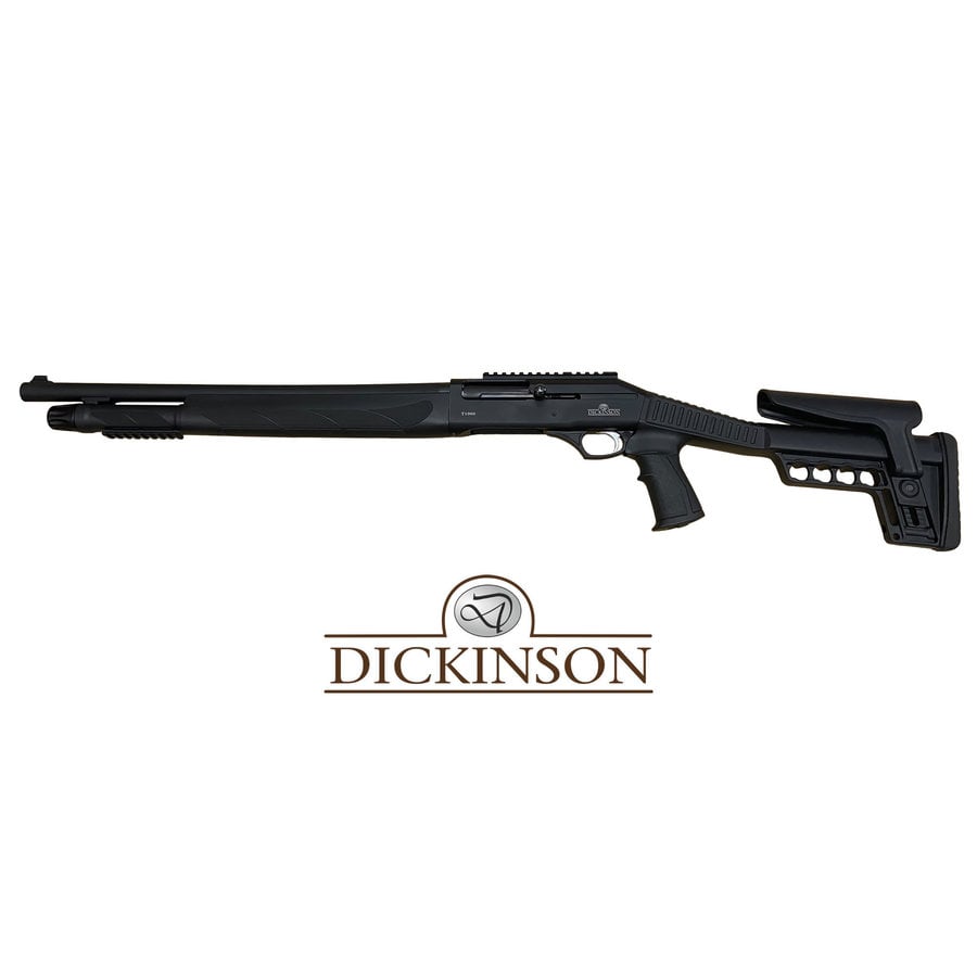 SJS316-LEFT HAND-DICKINSON T1000 NEW TACTICAL ADJUSTABLE STOCK SYNTHETIC 12G BLACK 20" MC 6+1